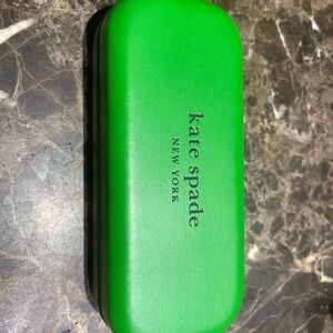 Kate Spade eye glass case with cloth